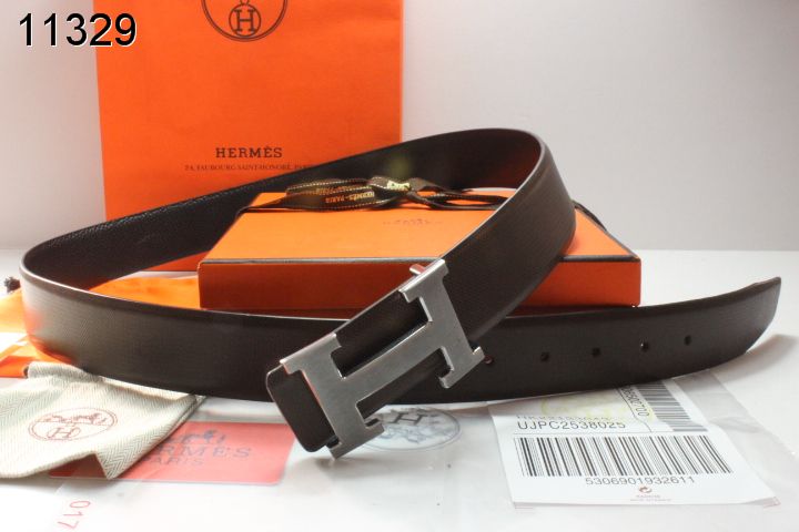 Stylish Belt Hermes with Silver H Buckle Mens Black Clearance Sa